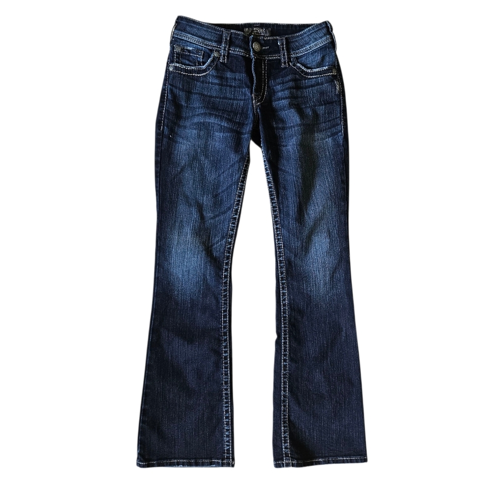 Silver Suki Surplus Women's Jeans Bootcut Flap Pockets Size 27